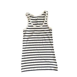 Gap “ The Essential Tank” Stripe Tank Top -Large
Length-26”
Pit to pit- 14”